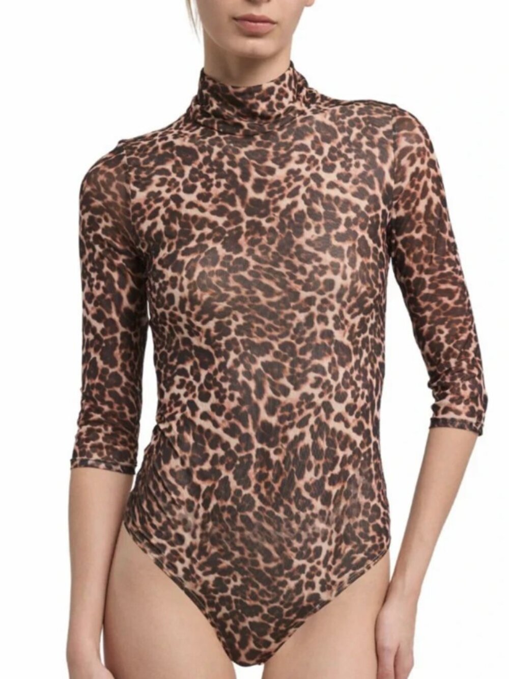 Generation Love Milo Leo Mesh Bodysuit Leopardess XL-MSRP $165
